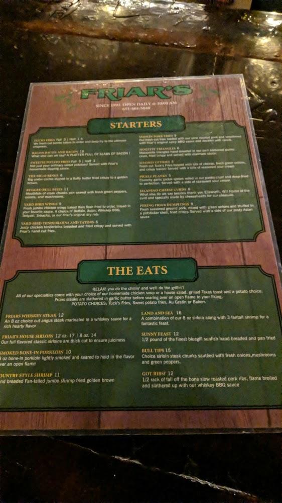 Friar's Menu image 3